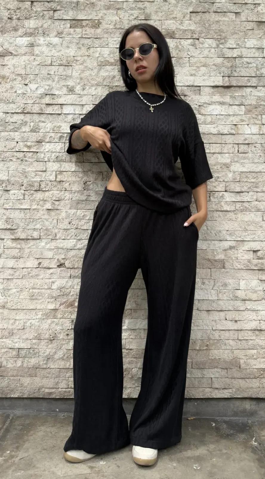 Conjunto polo oversize (Negro) - image 2