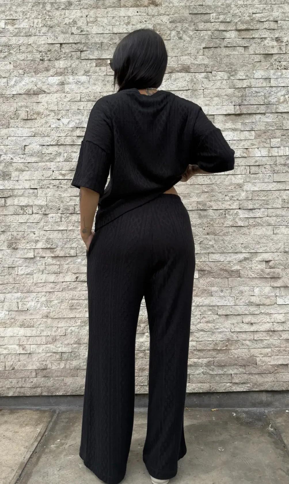 Conjunto polo oversize (Negro) - image 3