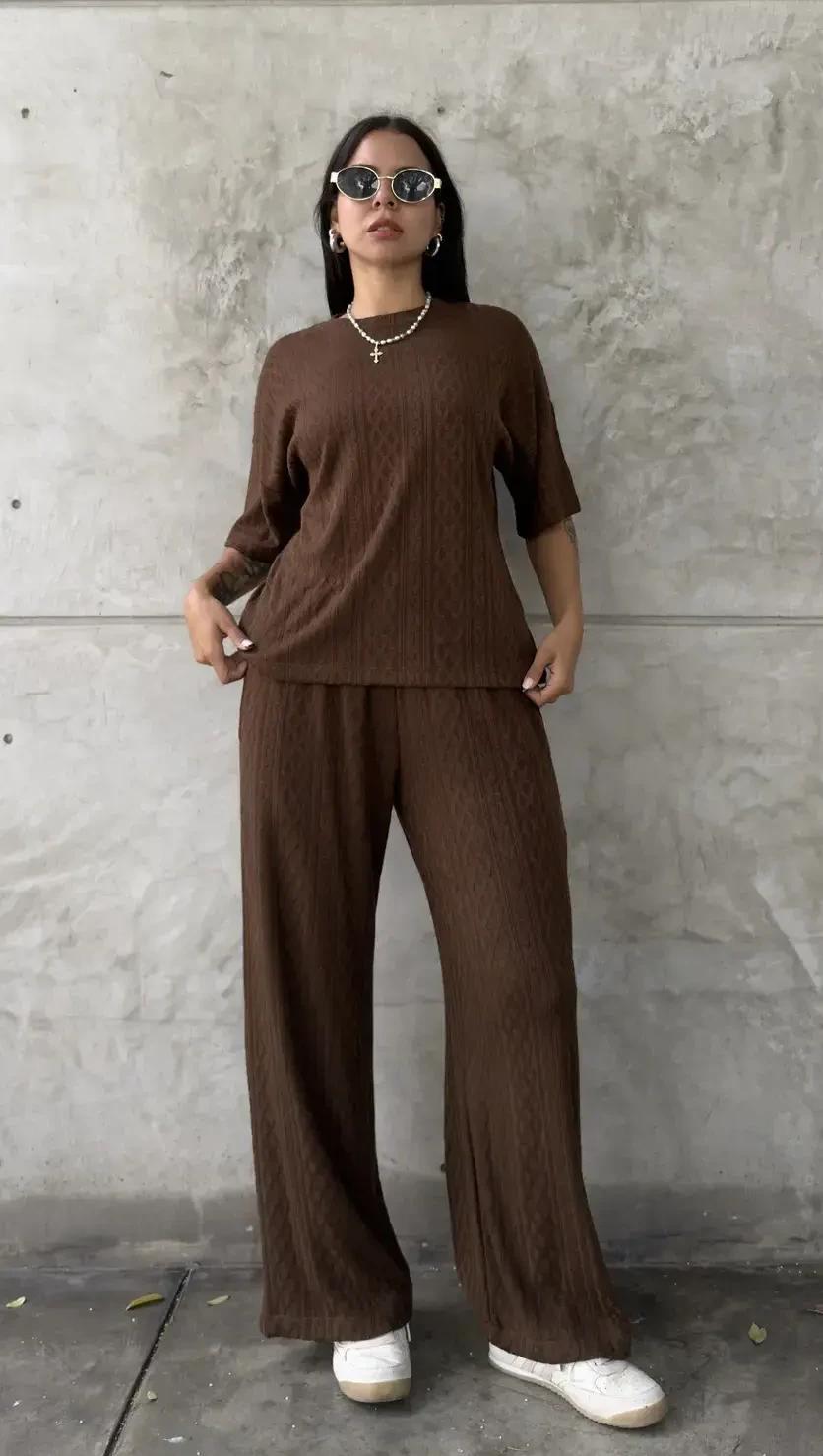 Conjunto polo oversize (Marrón) - image 2