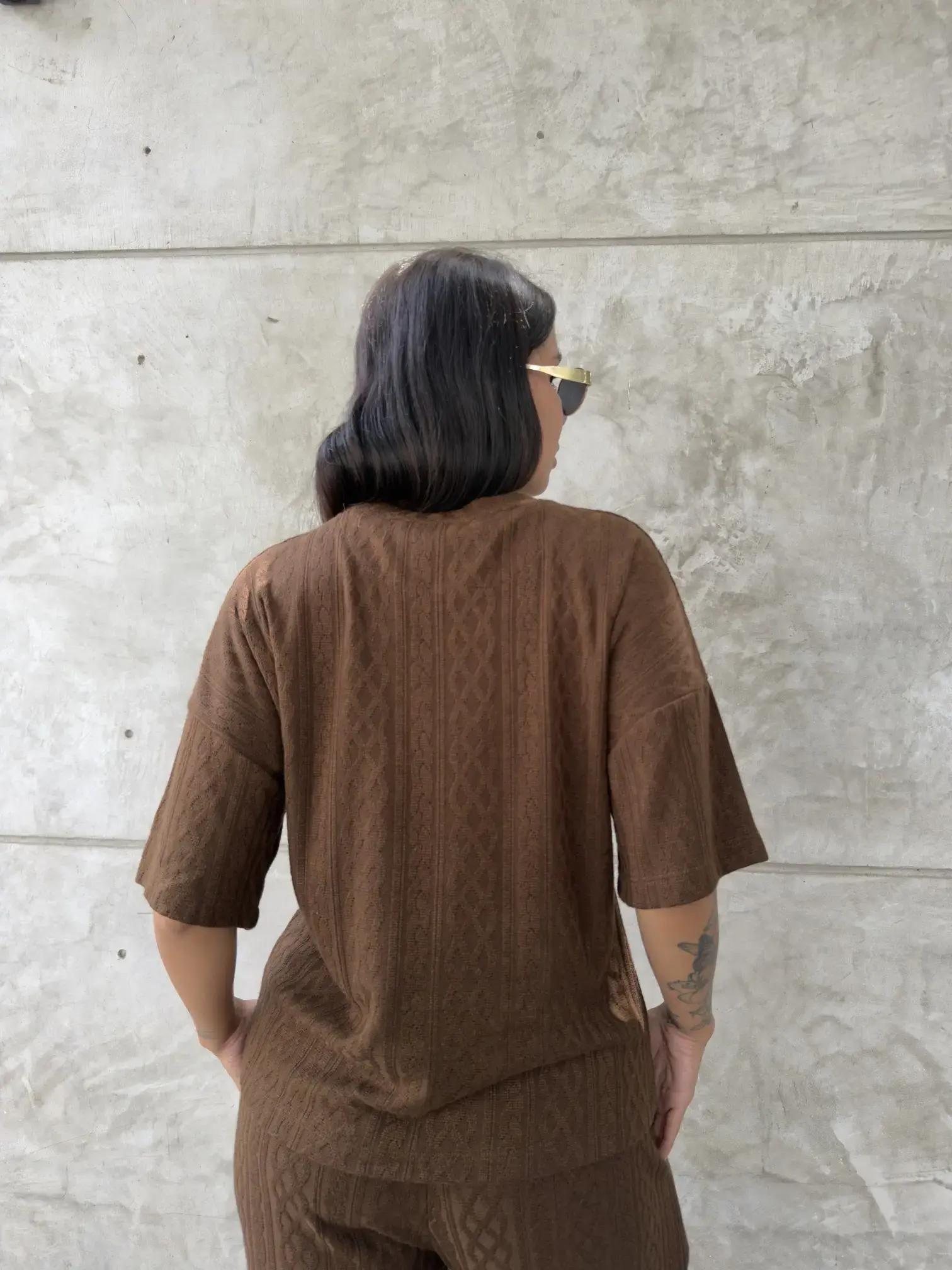 Conjunto polo oversize (Marrón) - image 4