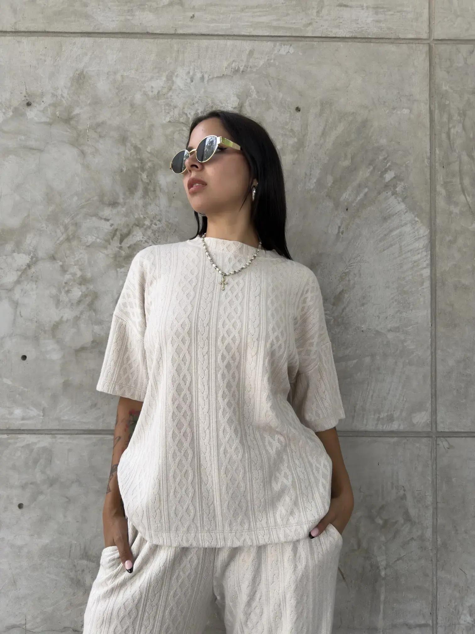 Conjunto polo oversize (Blanco) - image 1
