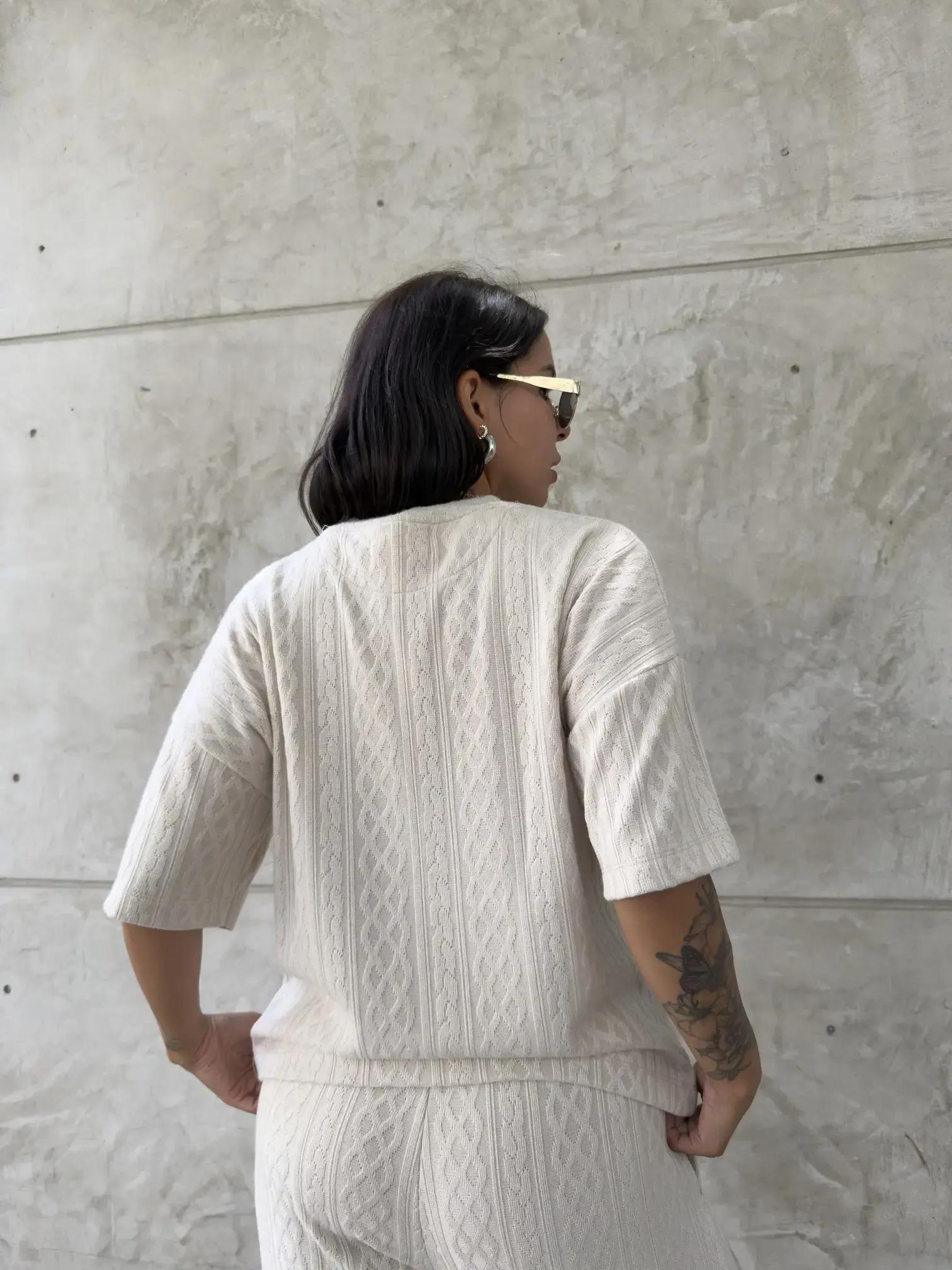 Conjunto polo oversize (Blanco) - image 4